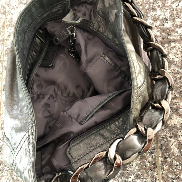 MK Charcoal Shoulder Purse - Picture 2 of 3